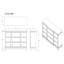 Adalid - Dresser With LED Light And Glittered Drawer Fronts - White