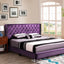 Upholstered Nailhead Trim Chic Bed