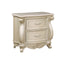 Monique - Nightstand With Marble Top - Champagne