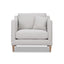 Chair With High Track Arms - Beige