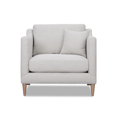 Chair With High Track Arms - Beige
