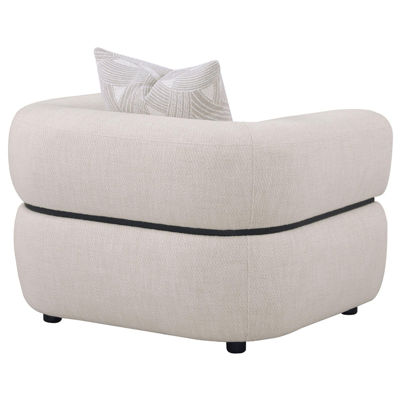 Ramsay - Round Arm Accent Chair - Beige