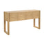 Geometric Carved Console Table With 3 Soft Close Drawers