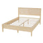 Classic Platform Bed Frame With Panel Headboard