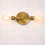 Reverie - Double Lights Bathroom Wall Sconce Over Mirror - Clear / Gold