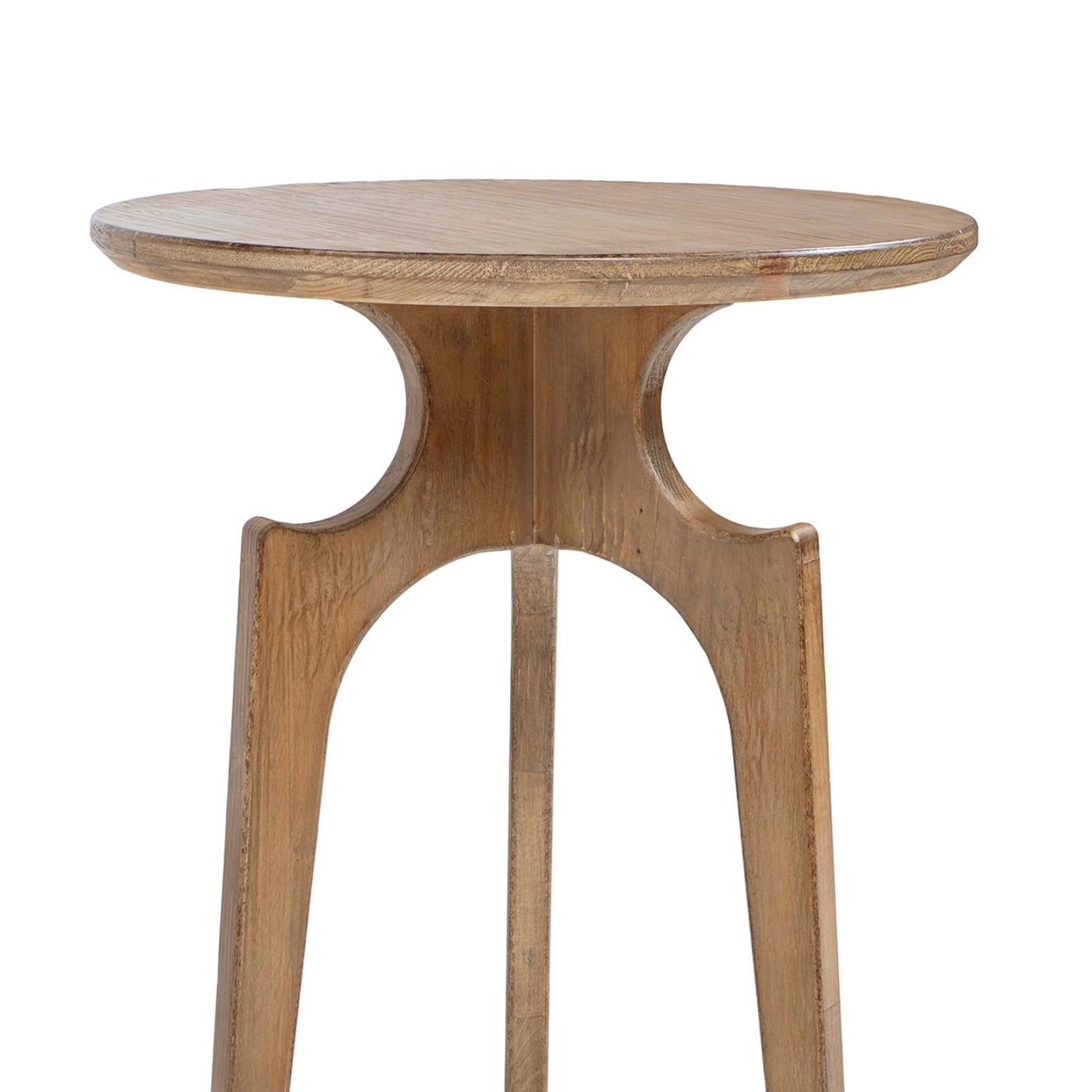 Carmel - Round Side Table - Antique Brown