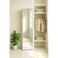 Elise - Slim Modular Closet Cabinet With Mirror - White