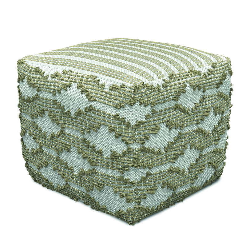 Rowan - Square Pouf Ottoman - Natural