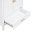 Elegant Fluted Bathroom Vanity With Sink, Soft Close Doors & Drawer