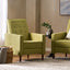 Mid-Century Modern Recliner With Button Tufted Waffle Stitch