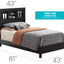 Bed With Transitional Design Stylish
