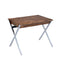 Callers - Weathered Writing Desk - Chrome / Oak