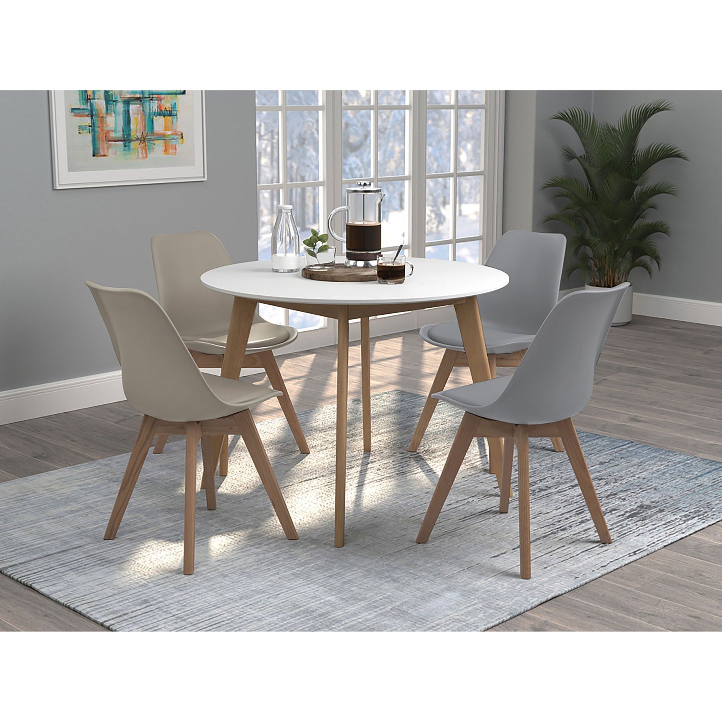 Elegant Padded Side Chair (Set Of 2)