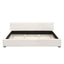 Elegant Wide Edge Bed With Soft Upholstered