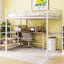 Loft Bed With Desk And Lateral Storage Ladder