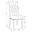 Tufted Rolled Backrest Side Chairs (Set of 2)