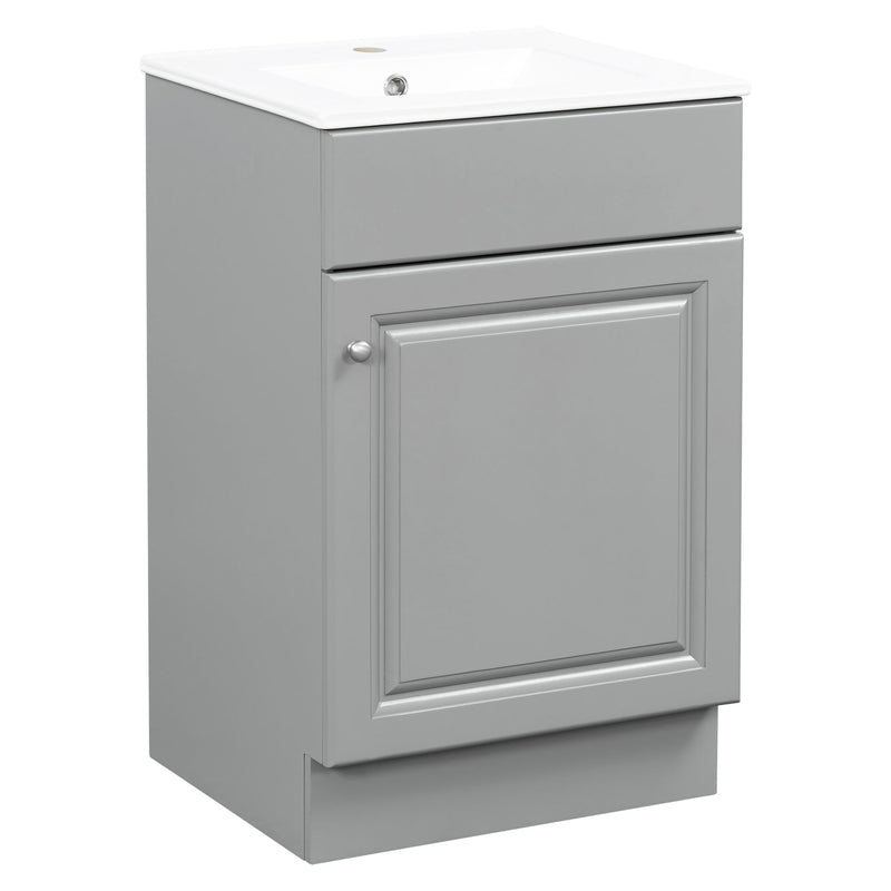 Bathroom Vanity With Sink, Cabinet With Adjustable Shelf