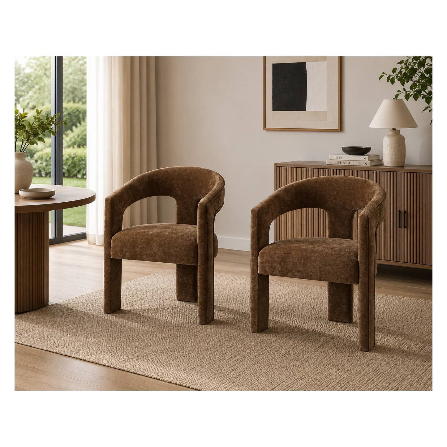 Leonardo - Arm Chair (Set of 2) - Brown