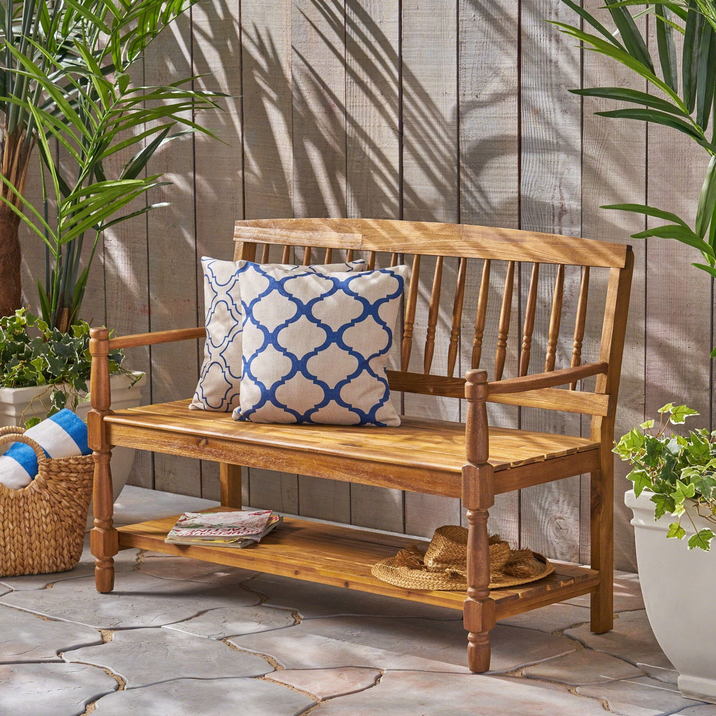 Imperial - Bench With Built In Shelf