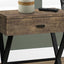 Accent Side X Table, Storage Drawer, Contemporary & Modern