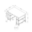 Computer Desk For Home Office, Laptop, Storage Shelves, Contemporary & Modern