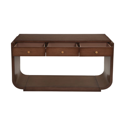 Console Table With 3 Drawers, Display Shelf