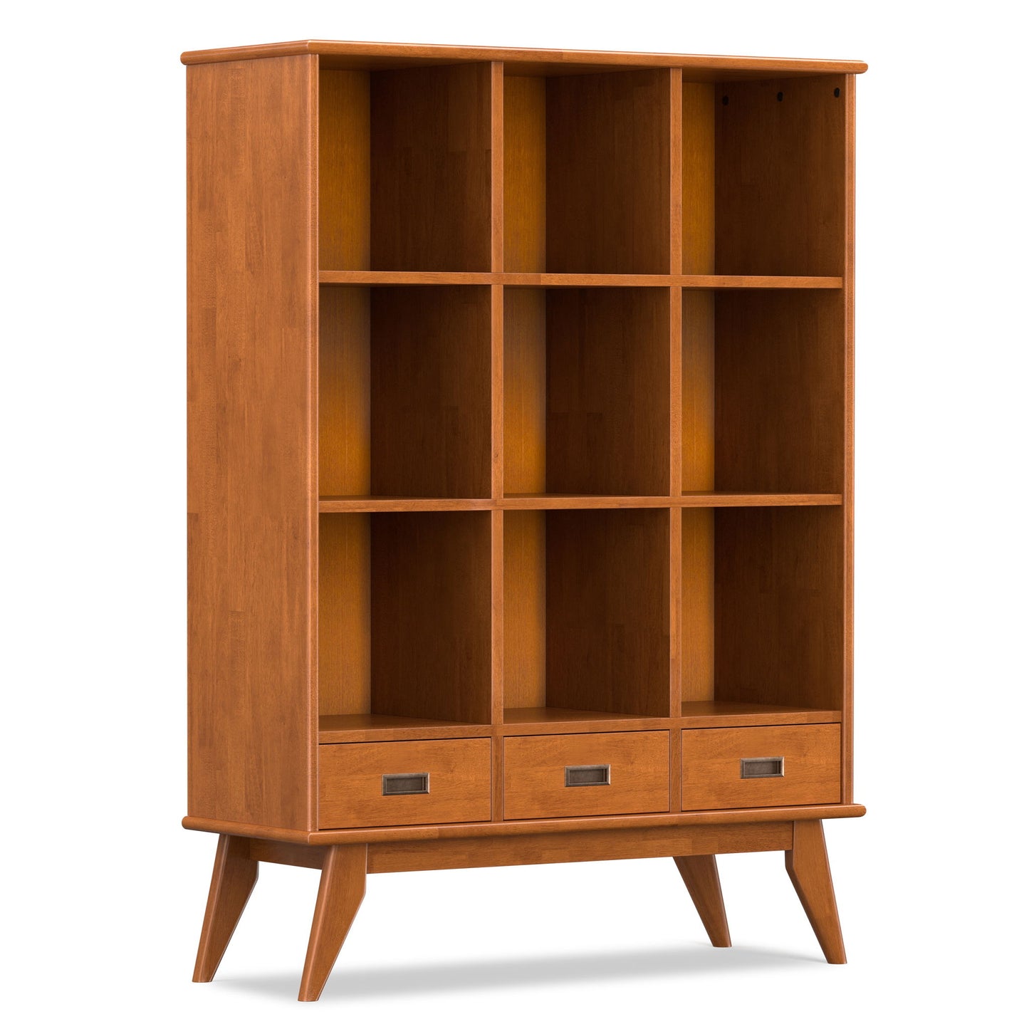 Draper - 9 Cube Storage With Drawers - Brown