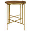 Genevieve - 2 Piece Round Nesting Table - Gold