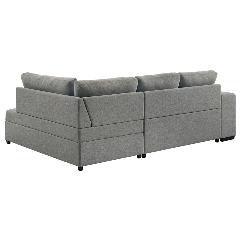 Atkinson - Sleeper Sectional Sofa With Lift Top Chaise - Gray