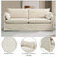 Shane - Sofa With 2 Pillows - Beige