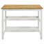 Cowichan - Kitchen Island Counter Table With Pot Rack - White