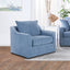 Sylvie - Swivel Chair - Blue Slate