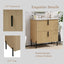 Bathroom Vanity With Ceramic Sink, Fluted Design