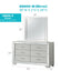 Madison - Dresser - Silver Champagne