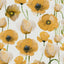 Floral Storage Ottoman With Traditional Design - Gold
