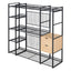 Open Style Wardrobe With Hanging Rails, Shelves And Drawers
