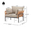 Rope Lounge Chair With Cushions For Modern Spaces