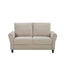 Patricia - Curved Arm Loveseat Sofa