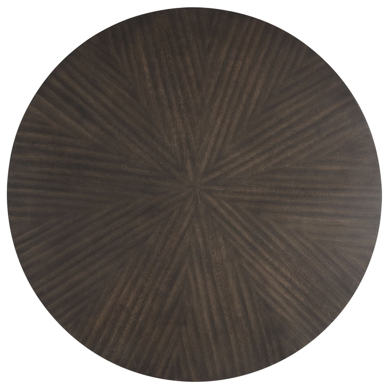 Chestnut Ridge - Juego de comedor de 5 piezas (Mesa redonda de 47" y 4 sillas) - Marrón / Beige