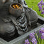 Zen - Outdoor Buddha Waterfall Fountain - Black