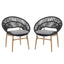 Cyril - Outdoor Papasan Style Dining Chair (Set of 2)
