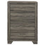 Funston - 4 Drawer Chest Of Drawers With Bar Handles - Brown Oak