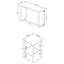 Ledesma - 4 Piece Counter Height Dining Set And Built In Power Unit - White Marble