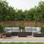 Wicker Sectional Seating Group With Cushions
