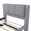 Upholstery Platform Bed With Trundle, Trundle Can Be Flat Or Erected