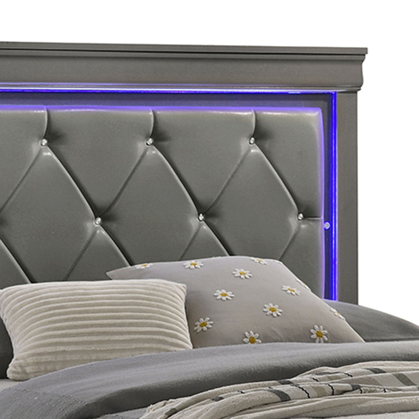 Blaze - Modern Bed With LED Headboard