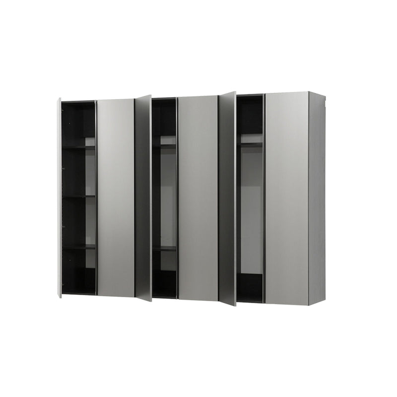 Nova Series - Garage Cabinet Set D, 3 Piece, Soft Closing, Wall Mounted - Dark Gray