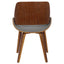 Fabrizzi - Mid-Century Modern Dining / Chair (Set of 2) - Walnut / Gray