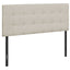 Full Size, Bed Headboard Only Upholstered, Transitional - Beige