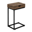 Accent Table, C - Shaped Contemporary Elegant Desig